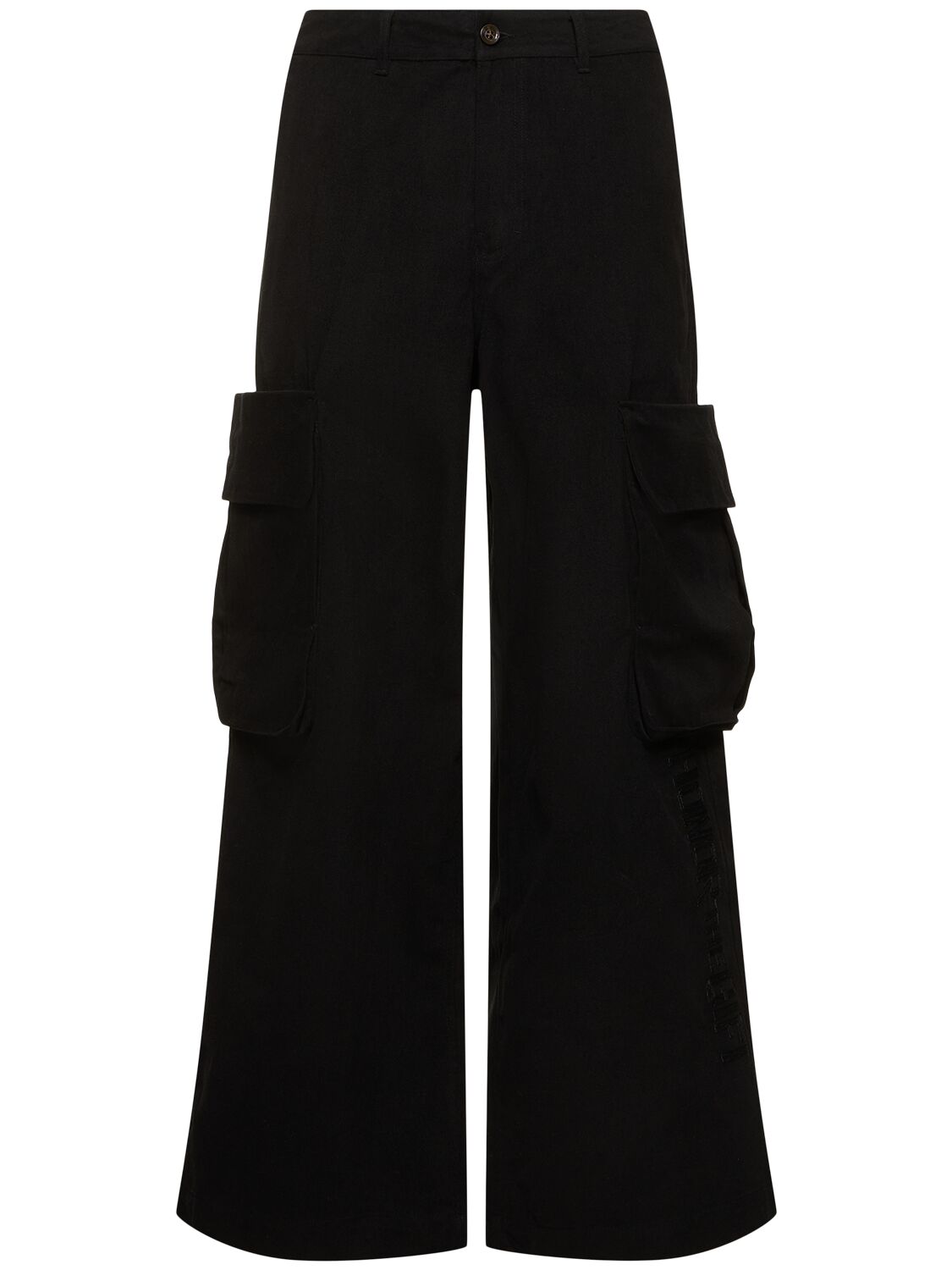 Honor The Gift A-spring Wide Leg Cargo Pants In Black