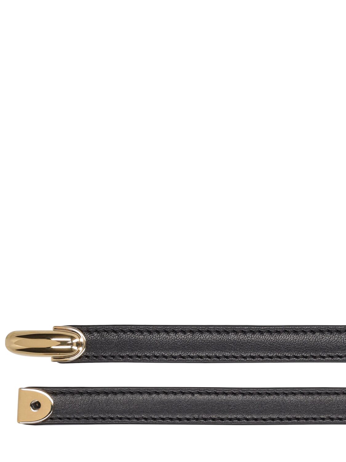 Shop Savette The Symmetry Smooth Leather Belt In Black