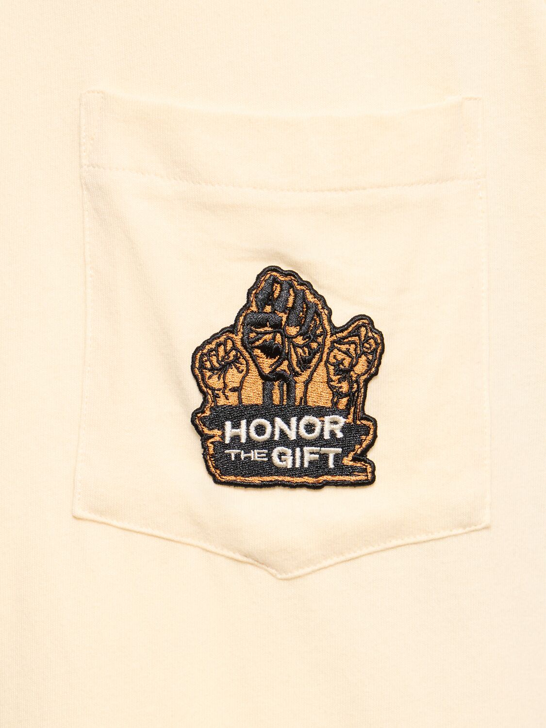 Shop Honor The Gift Paneled Short Sleeve T-shirt In Bone