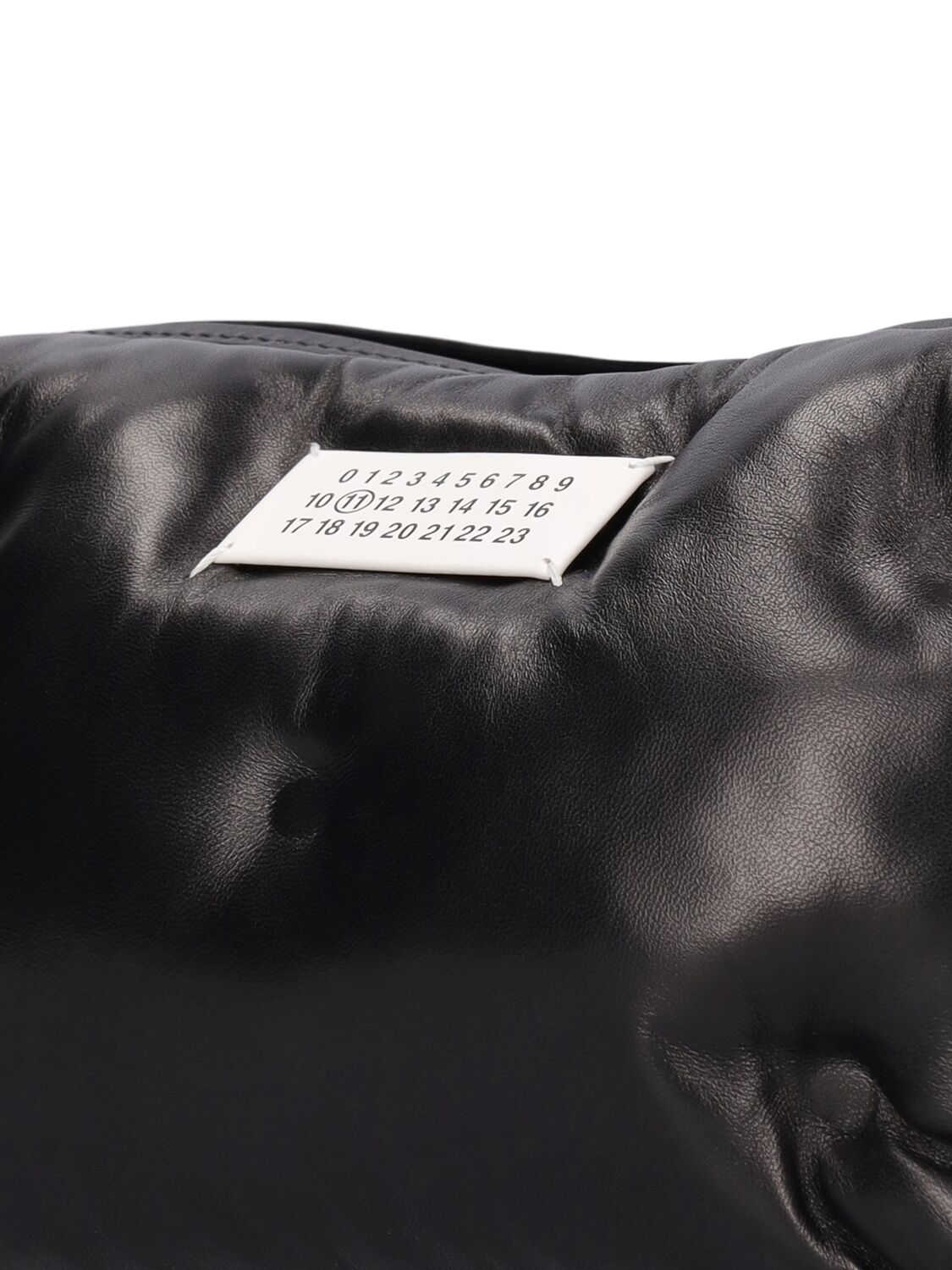 Shop Maison Margiela Glam Slam Leather Camera Bag In 블랙