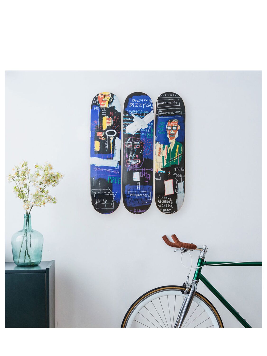 Shop The Skateroom Horn Players Wall Art In Blue