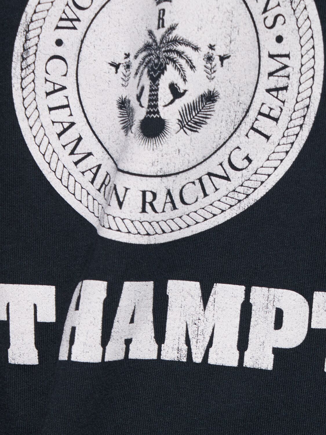 Shop Rhude Hampton Catamaran T-shirt In Vintage Black