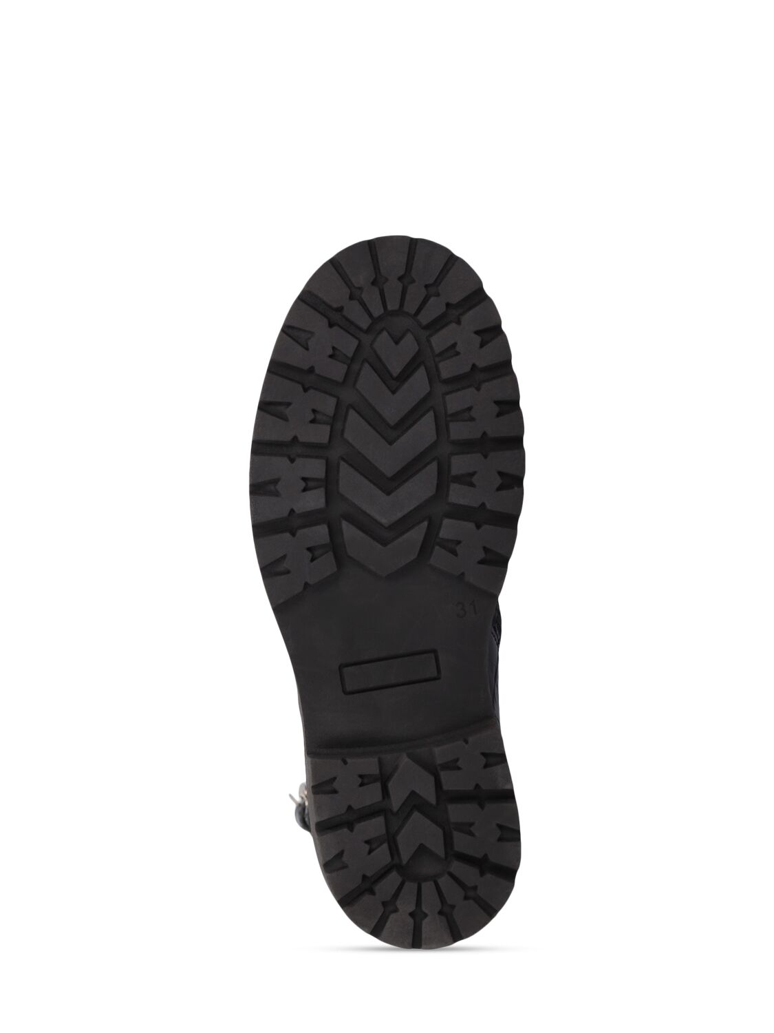 Balmain Leather Combat Boots W/ Logo In Black