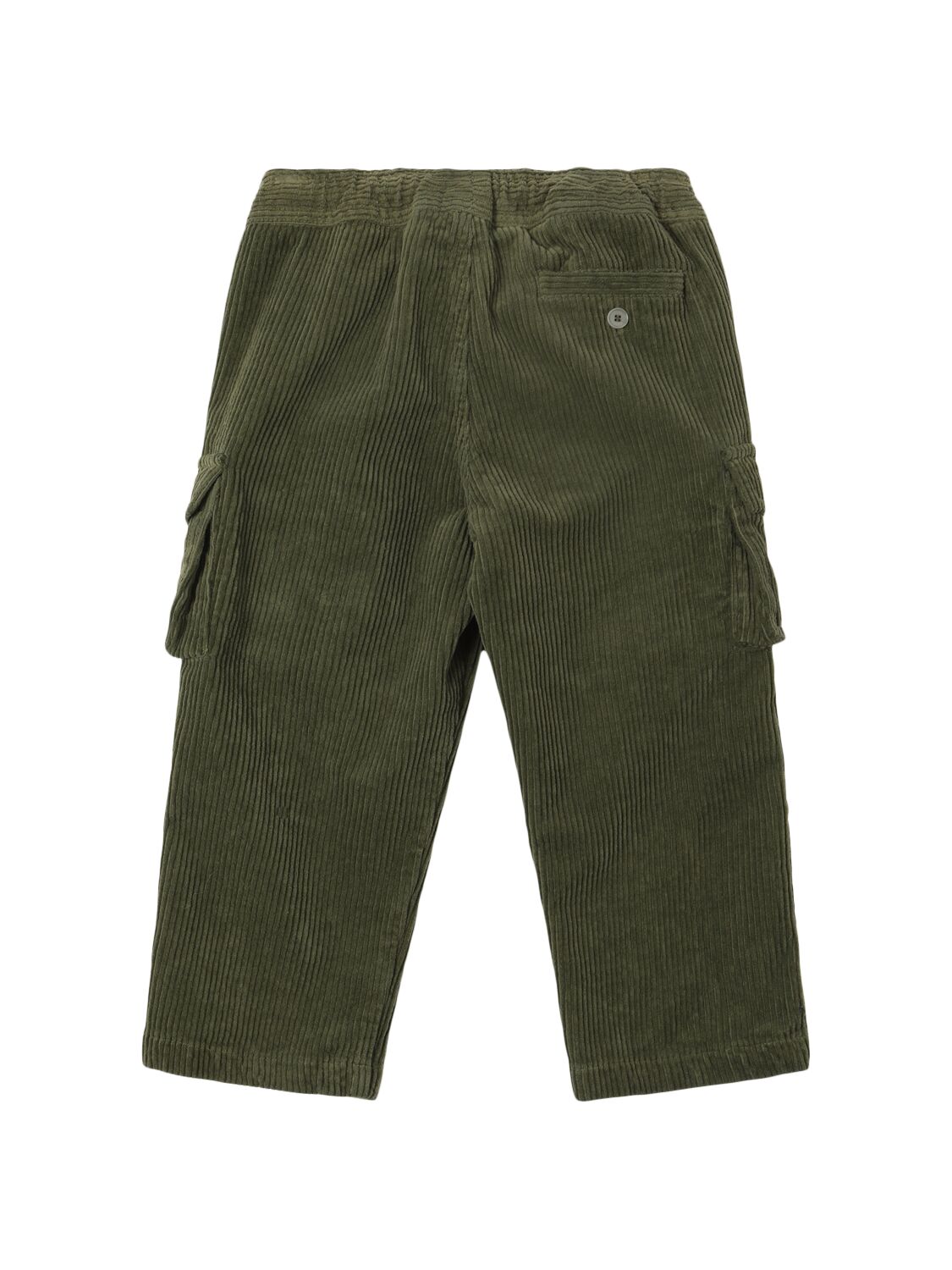 Shop Il Gufo Stretch Cotton Corduroy Pants In Green