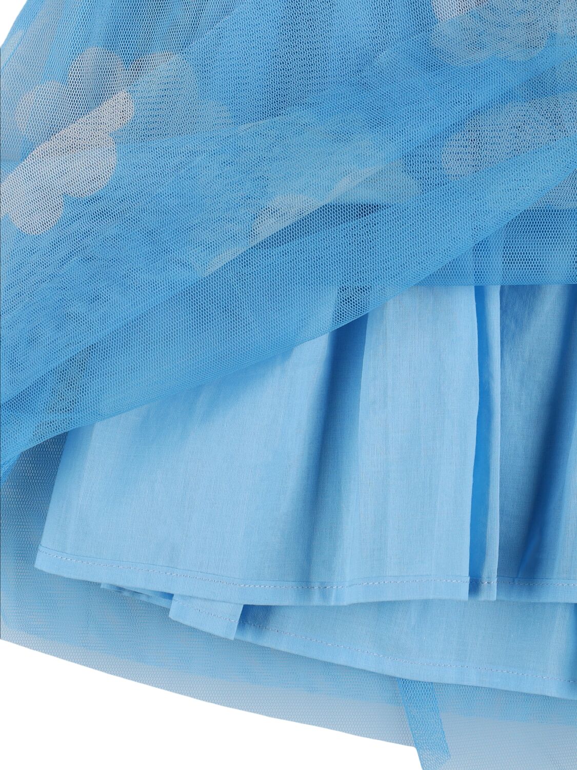 Shop Stella Mccartney Recycled Tulle Dress In Light Blue