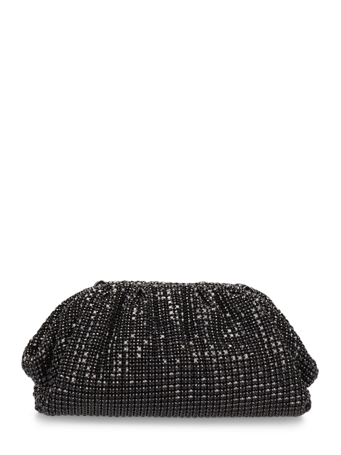 Image of Diamante Leather & Crystal Pouch
