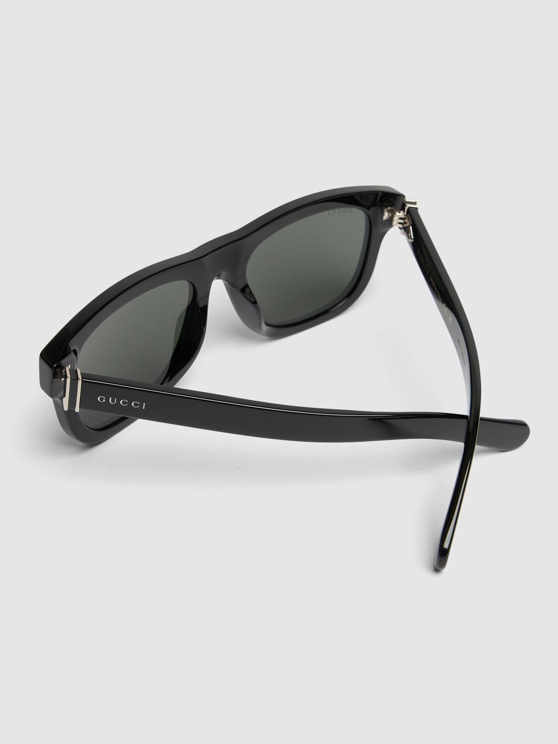 Shop Gucci Gg1668s Acetate Sunglasses In Black