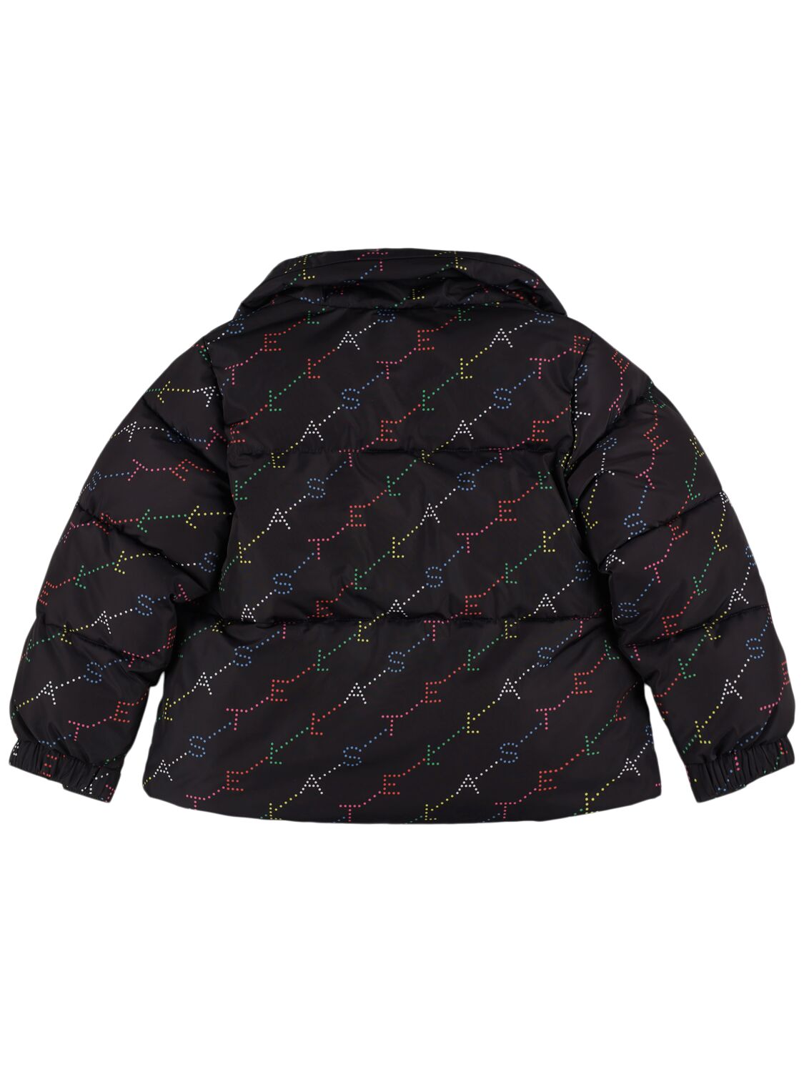 Shop Stella Mccartney Poly Puffer Jacket In Black/multi