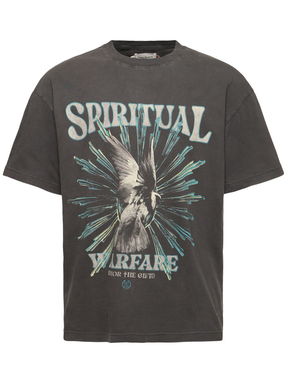 Shop Honor The Gift Spiritual Conflict Short Sleeve T-shirt In 블랙