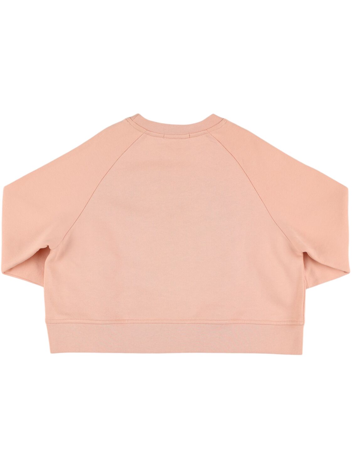 Shop Stella Mccartney Logo Cotton Sweatshirt In Pink