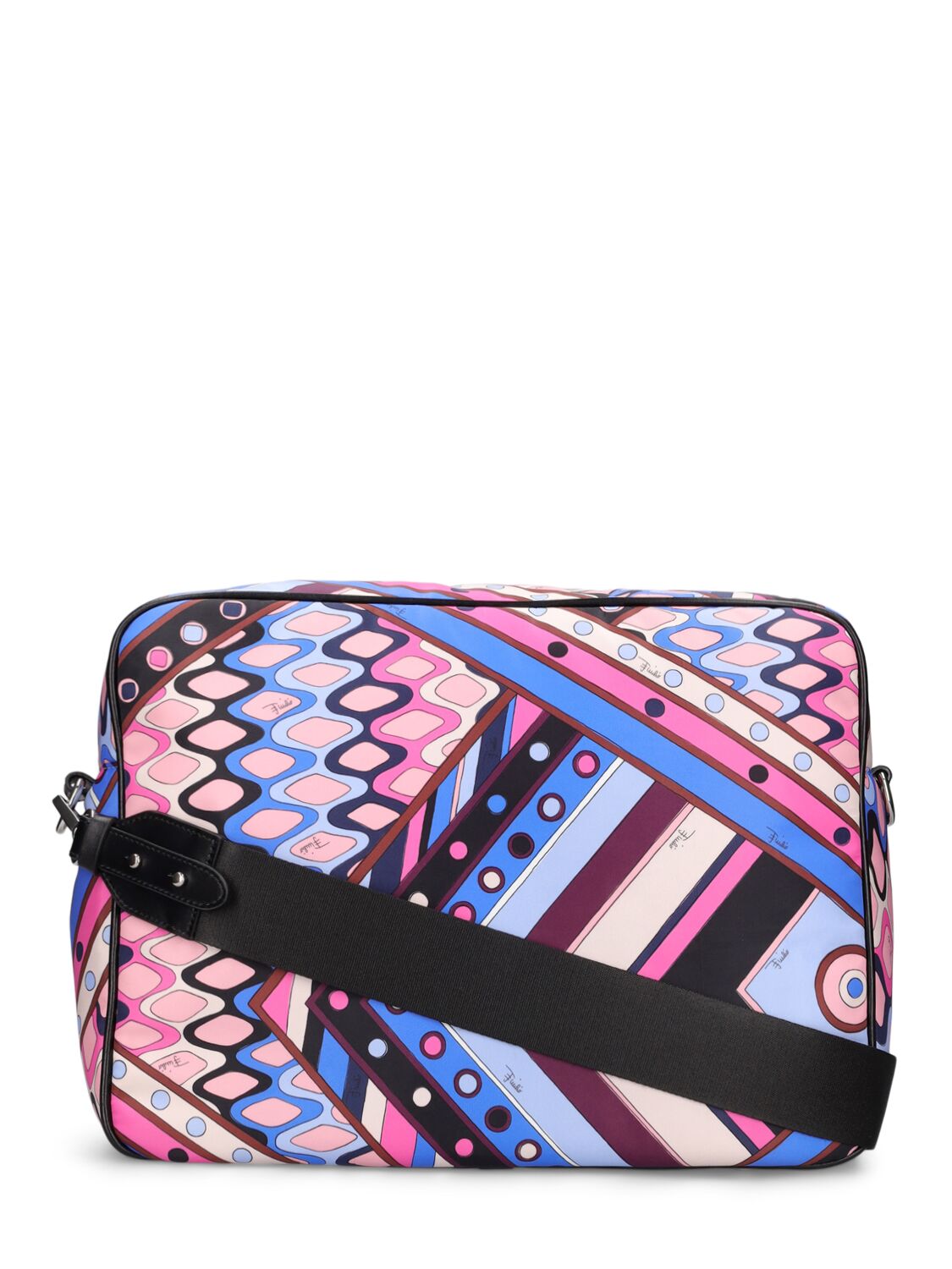 Shop Pucci Printed Recycled Nylon Changing Bag In Purple/multi