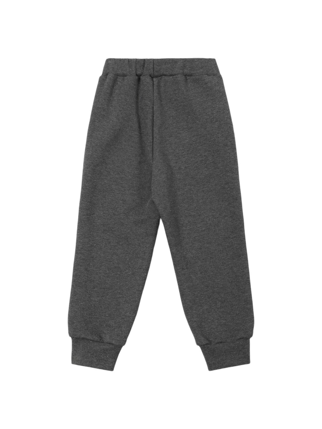 Shop Il Gufo Cotton Sweatpants In Grey