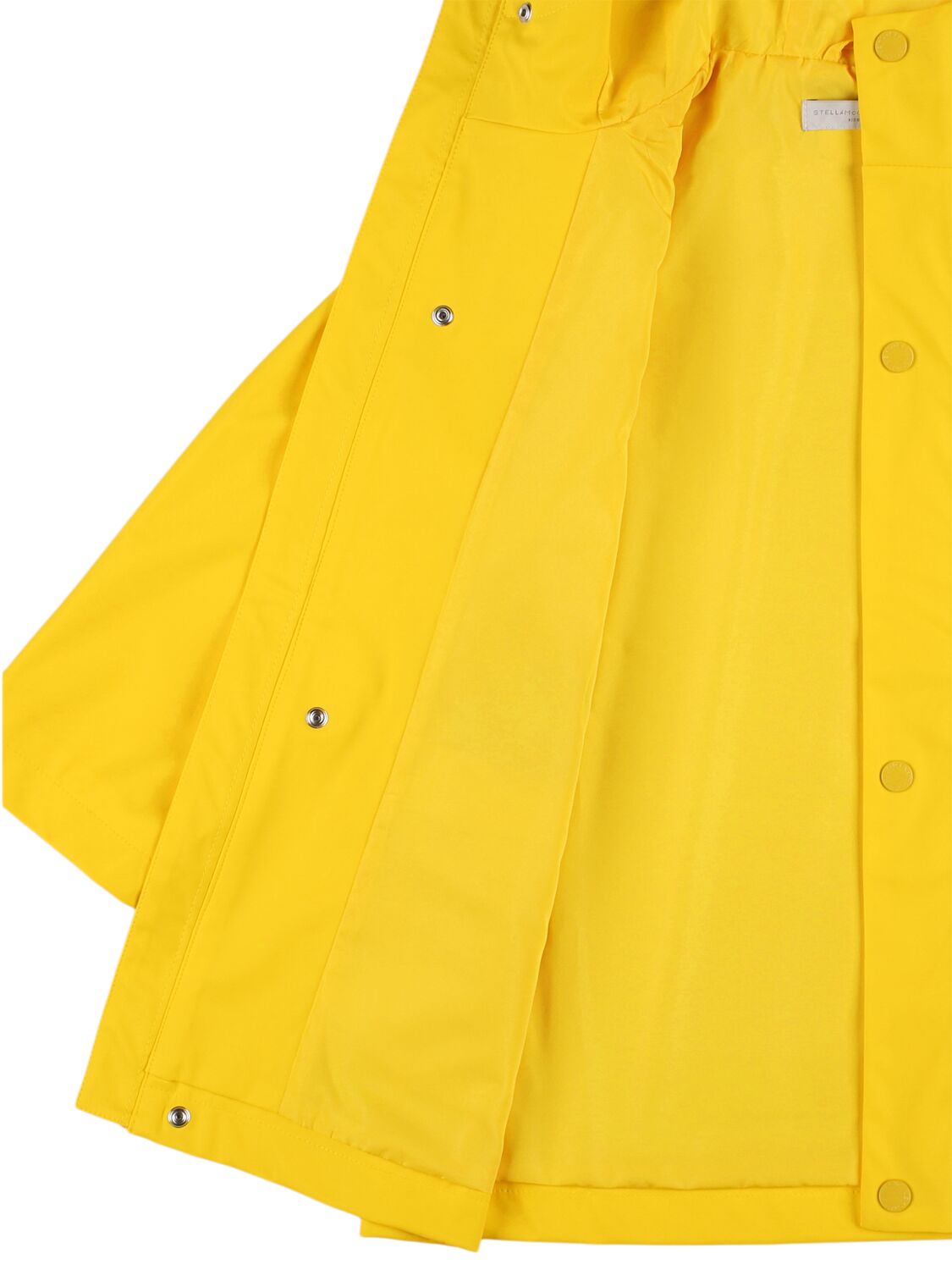 Shop Stella Mccartney Printed Poly Raincoat In Yellow