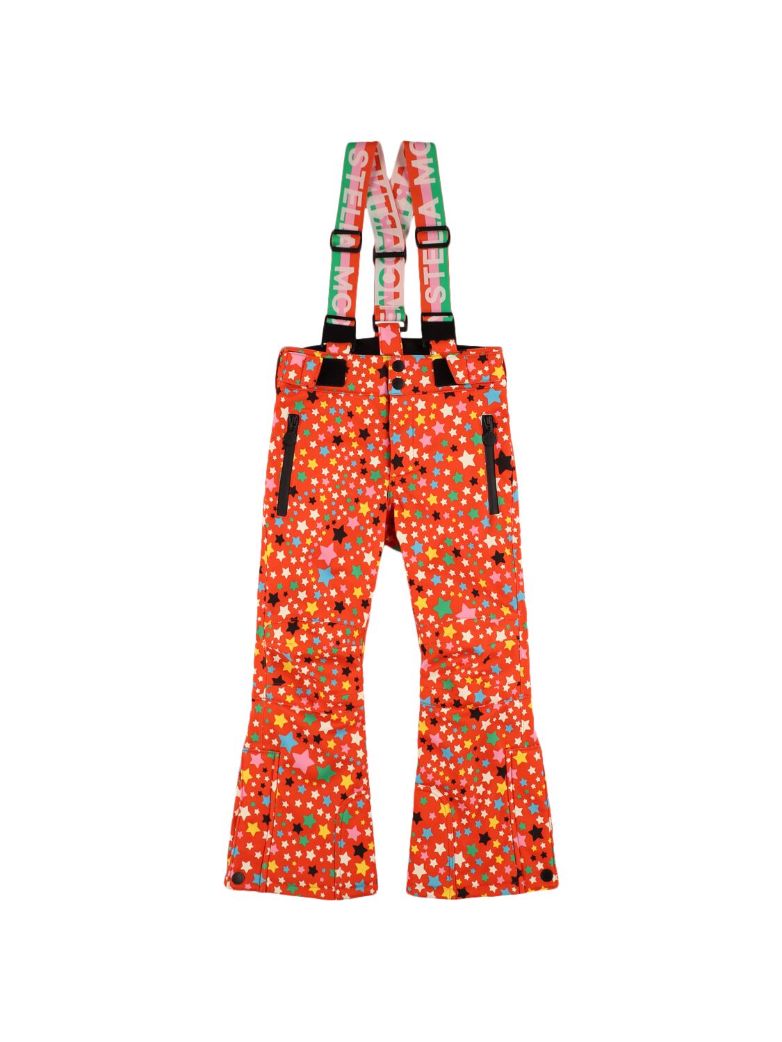 Stella Mccartney Printed Tech Snow Pants In Red/multi