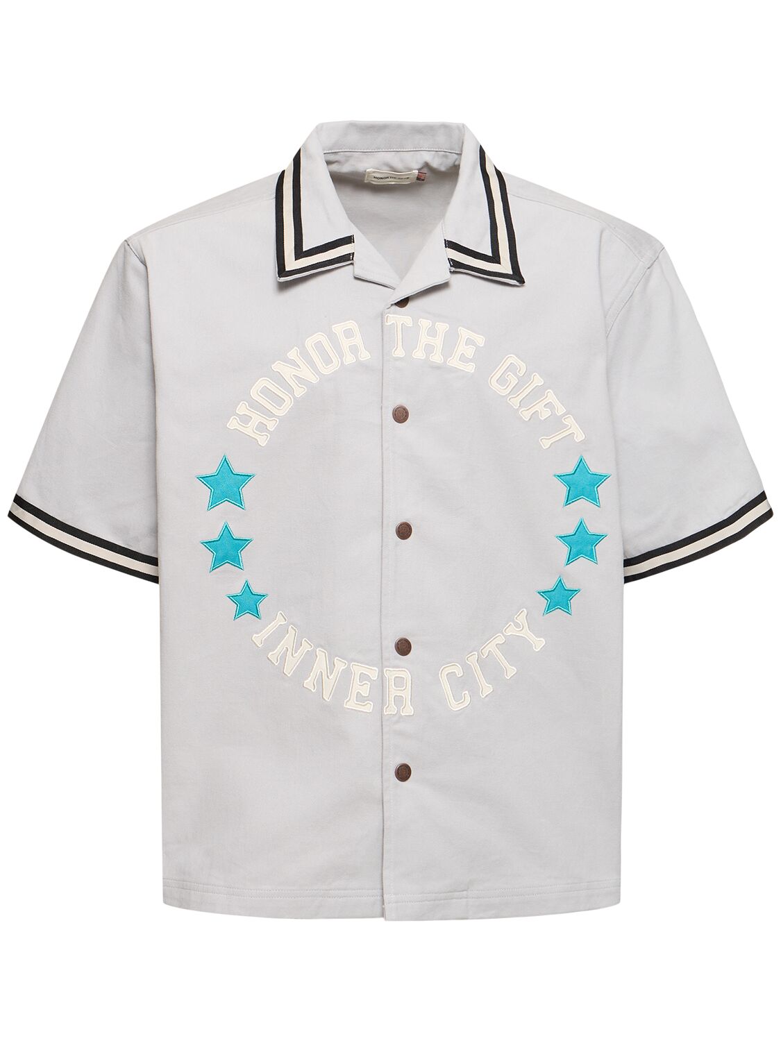Shop Honor The Gift Tradition Short Sleeve Snap Button Shirt In Stone