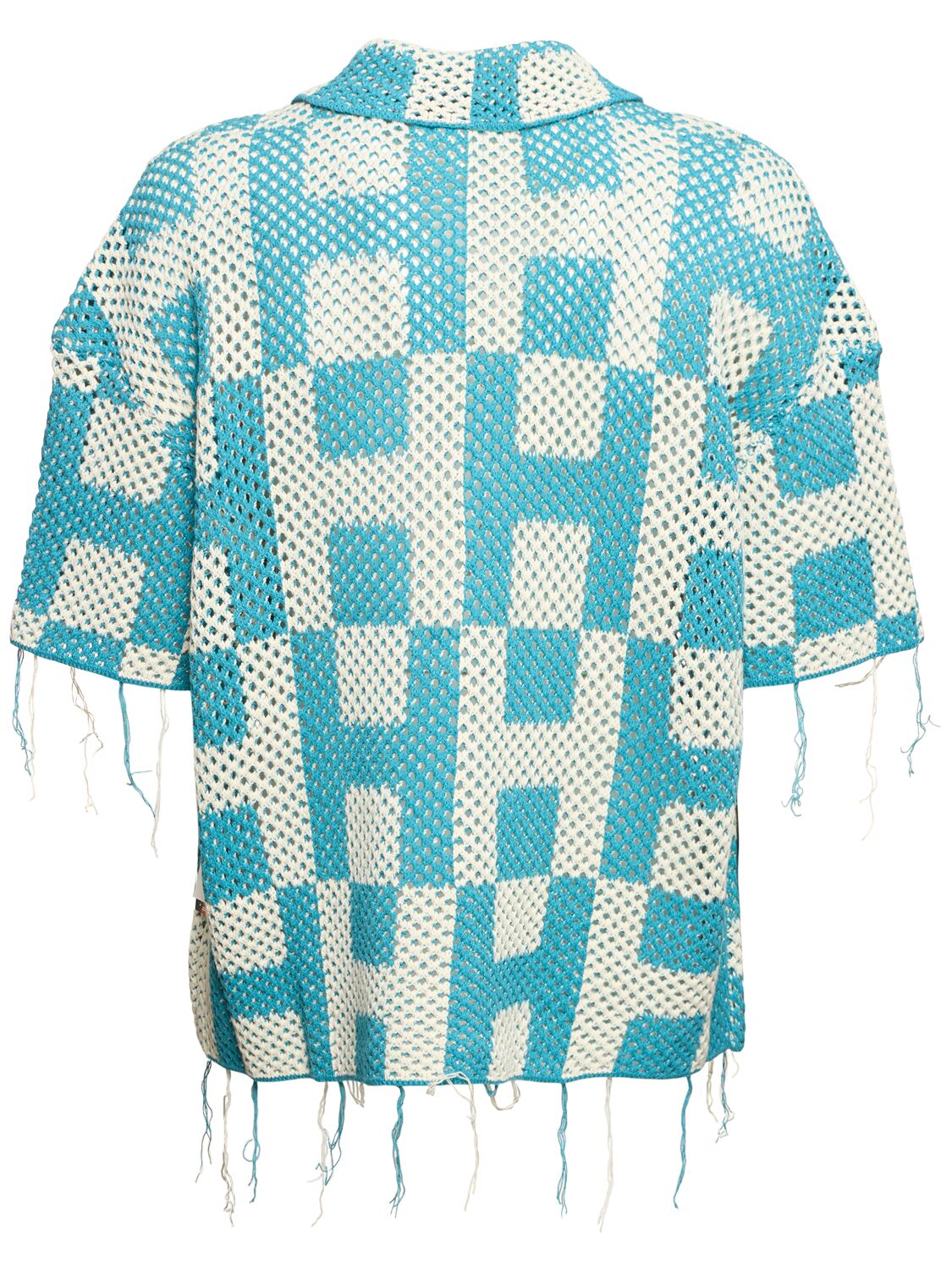 Shop Honor The Gift Women's Crochet Short Sleeve Shirt In Teal