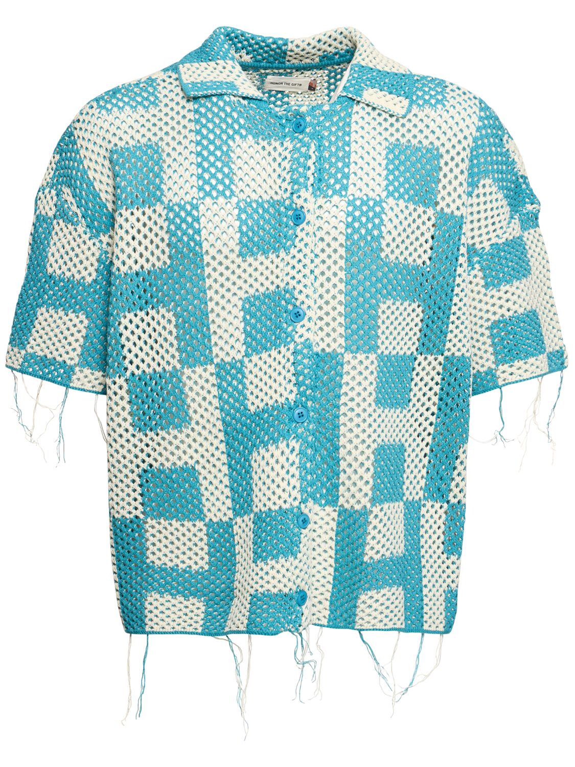 Women's Crochet Short Sleeve Shirt