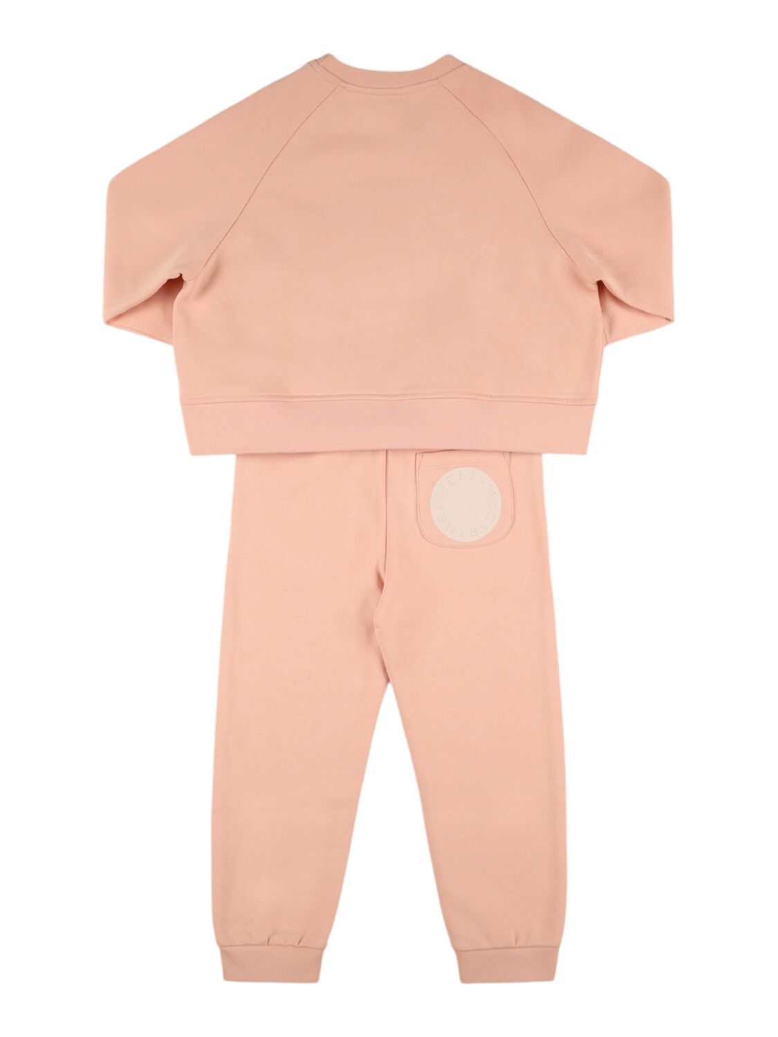 Shop Stella Mccartney Cotton Fleece Sweatshirt & Pants In Pink