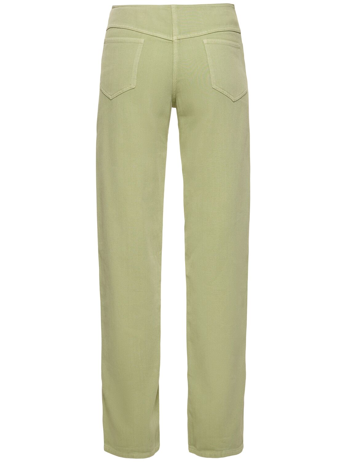 Shop Christopher Esber Deconstructed Denim Jeans In Green