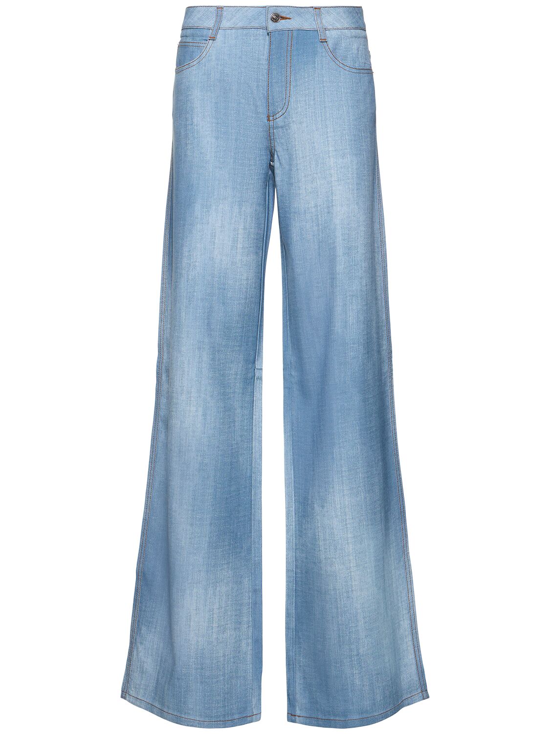 Ermanno Scervino Denim Straight Jeans In Blue