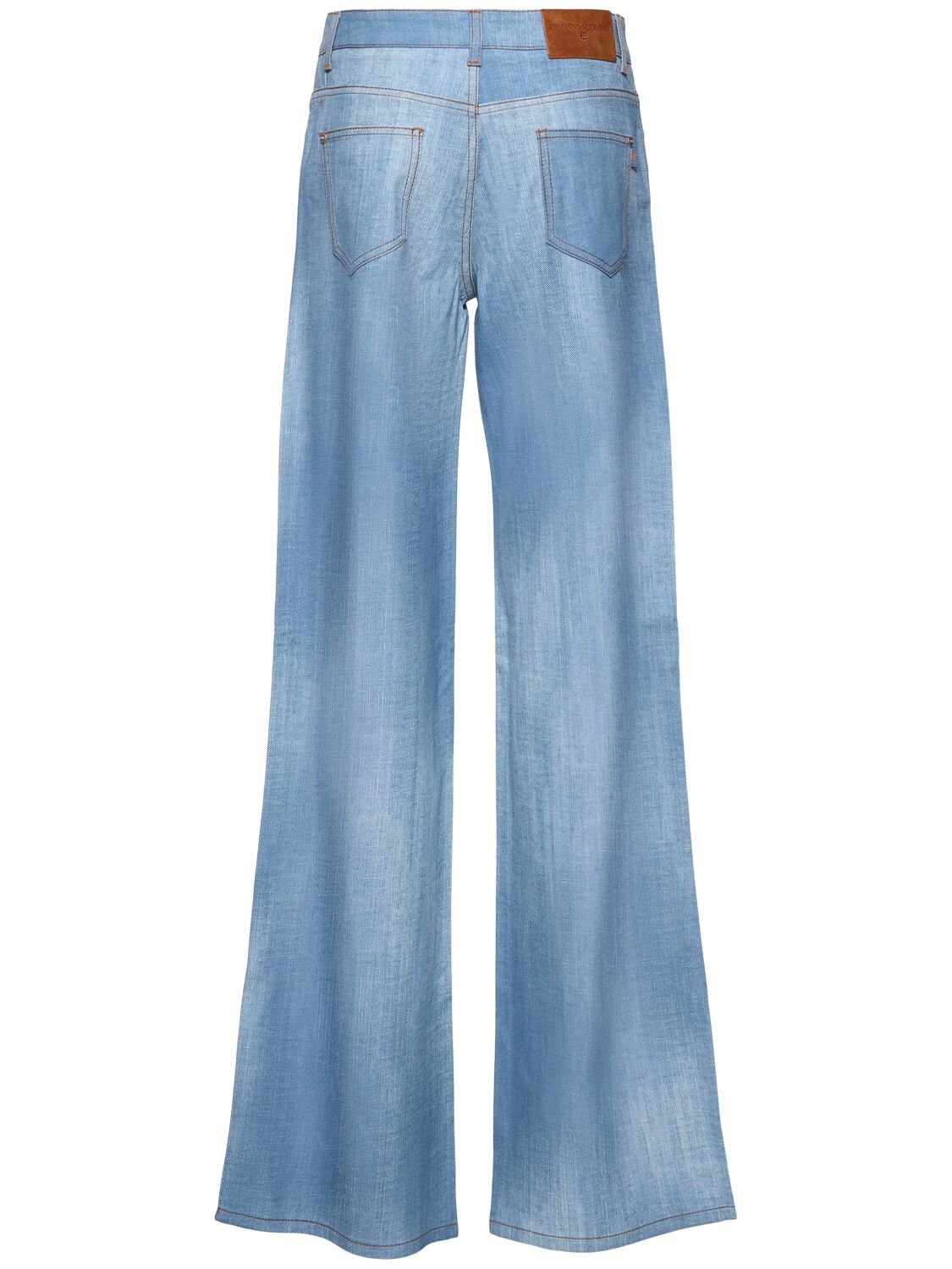 Shop Ermanno Scervino Denim Straight Jeans In Blue
