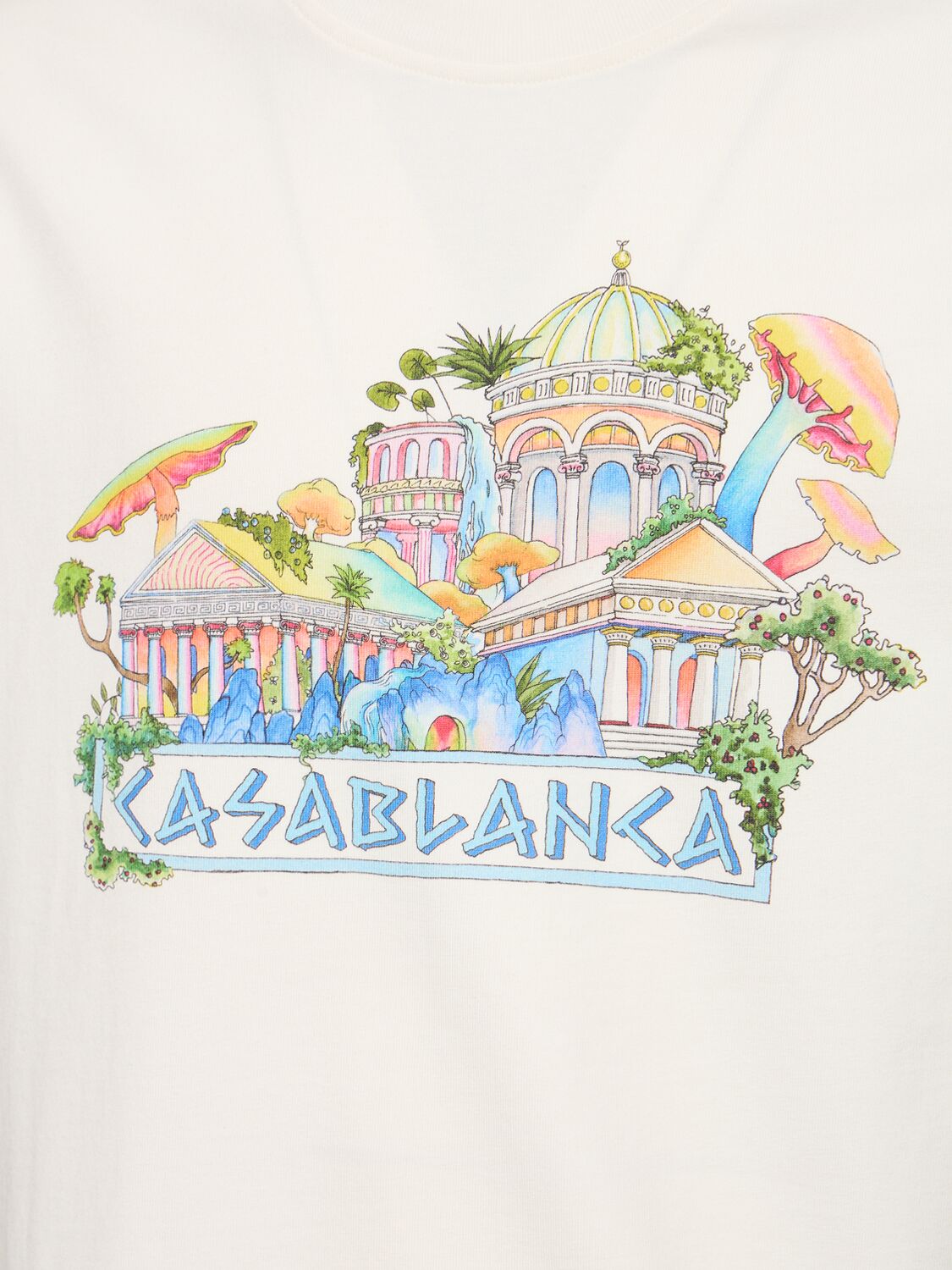 Shop Casablanca The Road To Knowledge Printed T-shirt In White