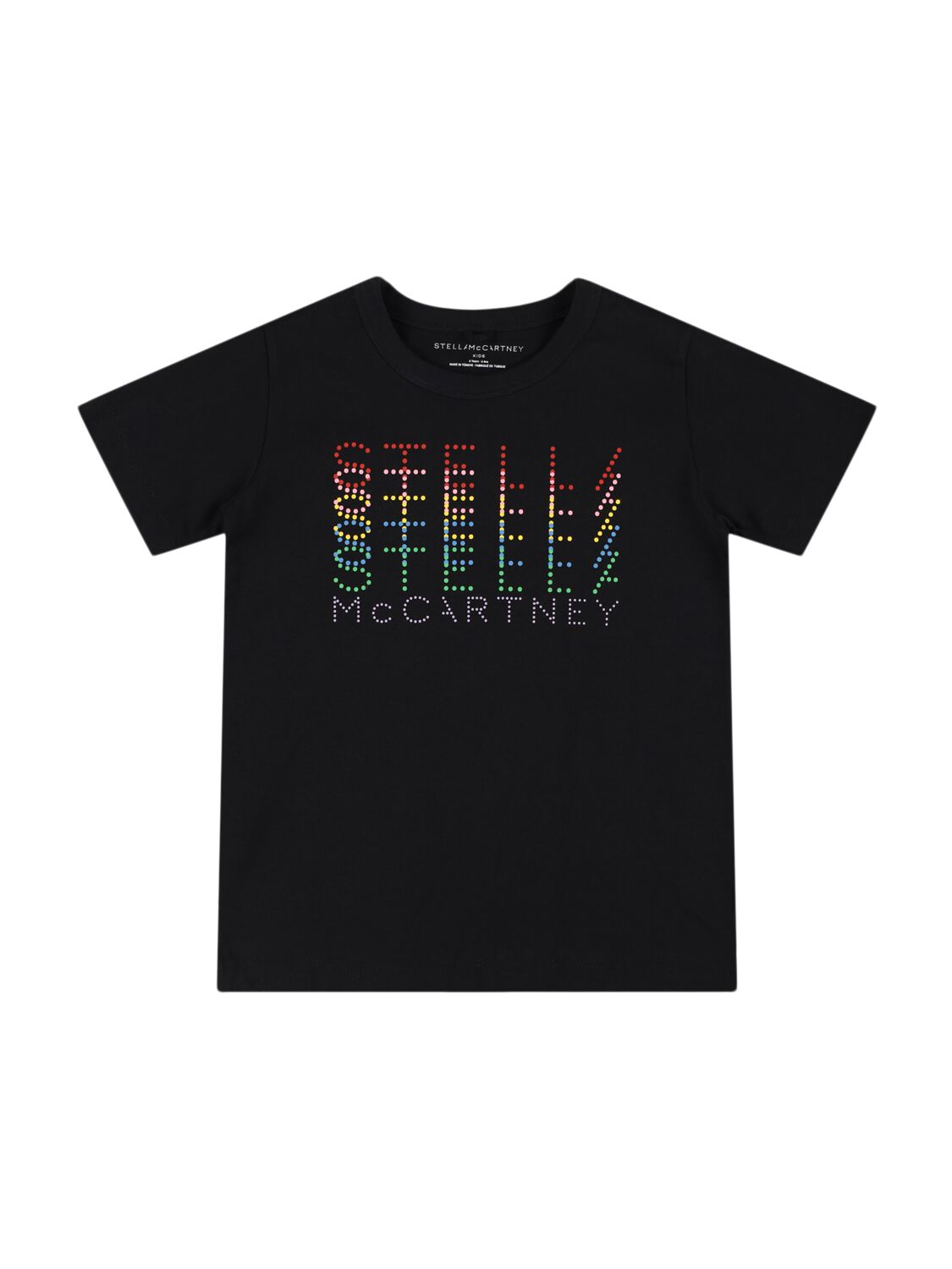 Stella Mccartney Printed Cotton Jersey T-shirt In Black