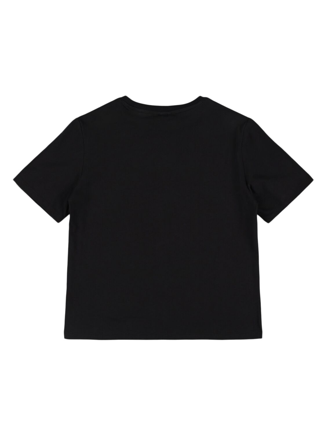 Shop Stella Mccartney Printed Cotton Jersey T-shirt In Black