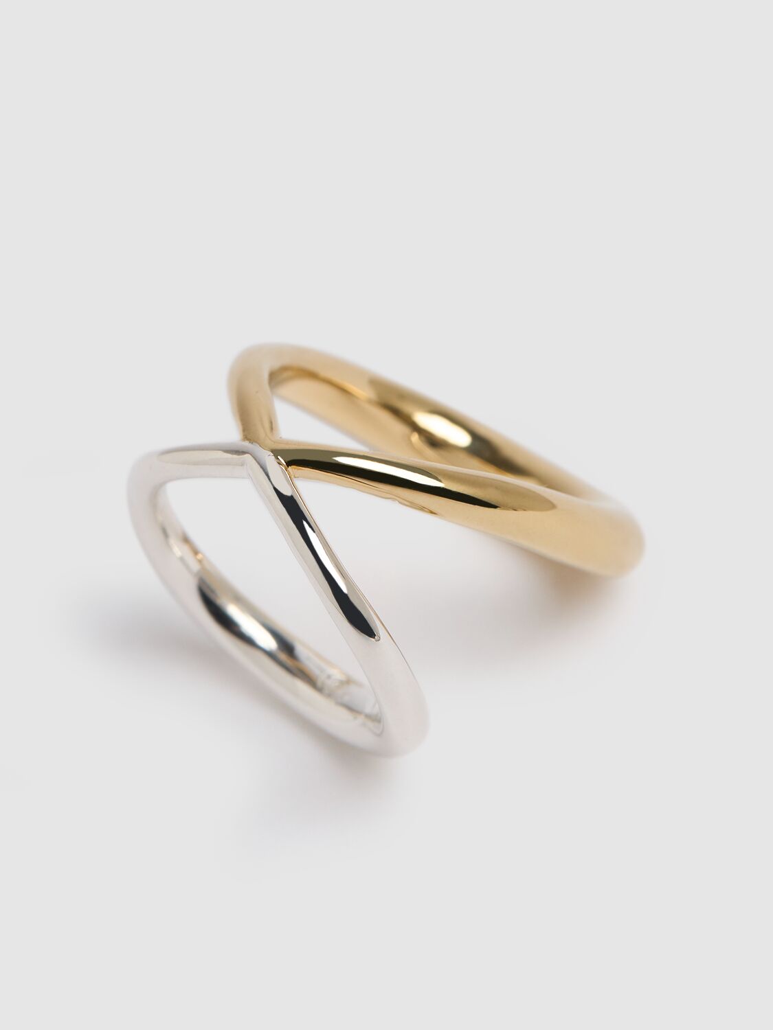 Shop Charlotte Chesnais Bague Surma Vermeil & Silver Ring In Gold,silver