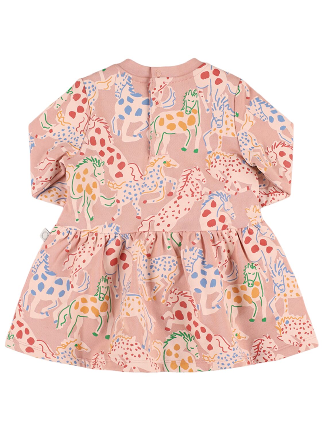 Shop Stella Mccartney Printed Cotton Dress In Pink/multi