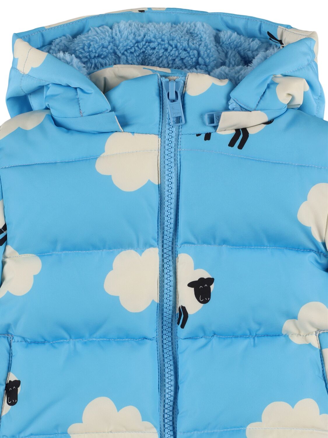 Shop Stella Mccartney Poly Puffer Jacket In Light Blue