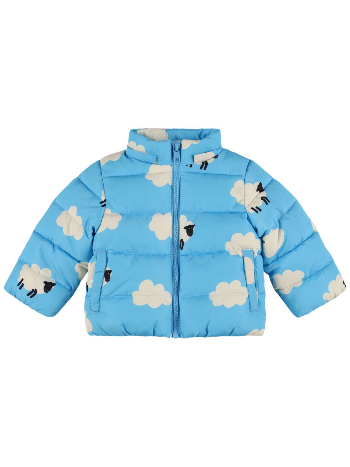 Shop Stella Mccartney Poly Puffer Jacket In Light Blue