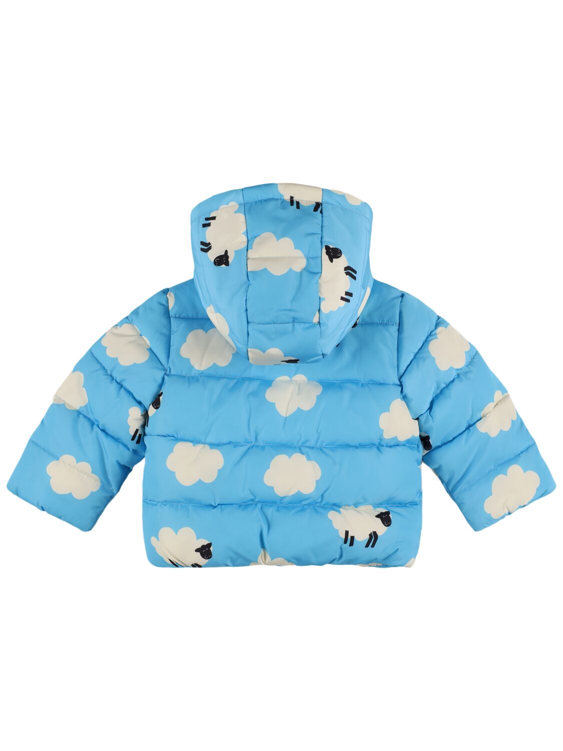 Shop Stella Mccartney Poly Puffer Jacket In Light Blue