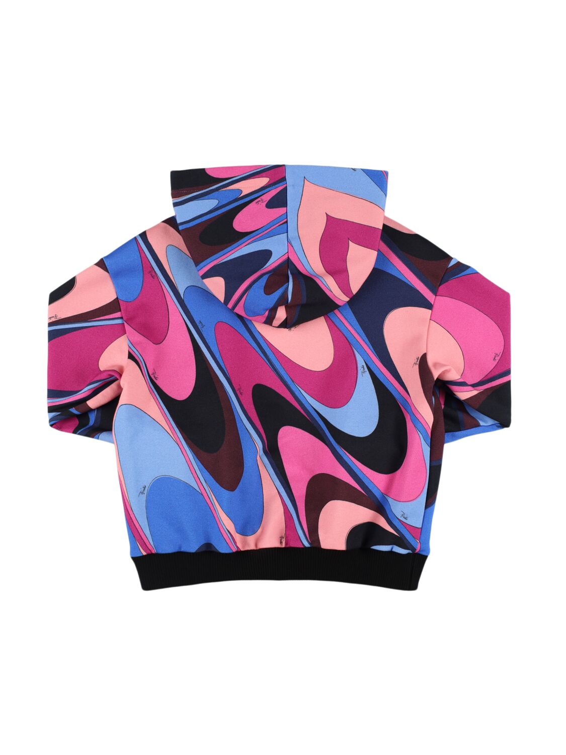 Shop Pucci Printed Cotton Sweatshirt Hoodie In Purple