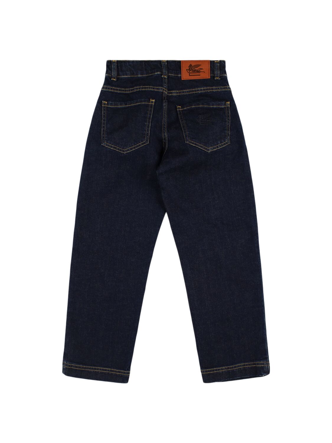 Shop Etro Stretch Cotton Jeans In Dark Blue