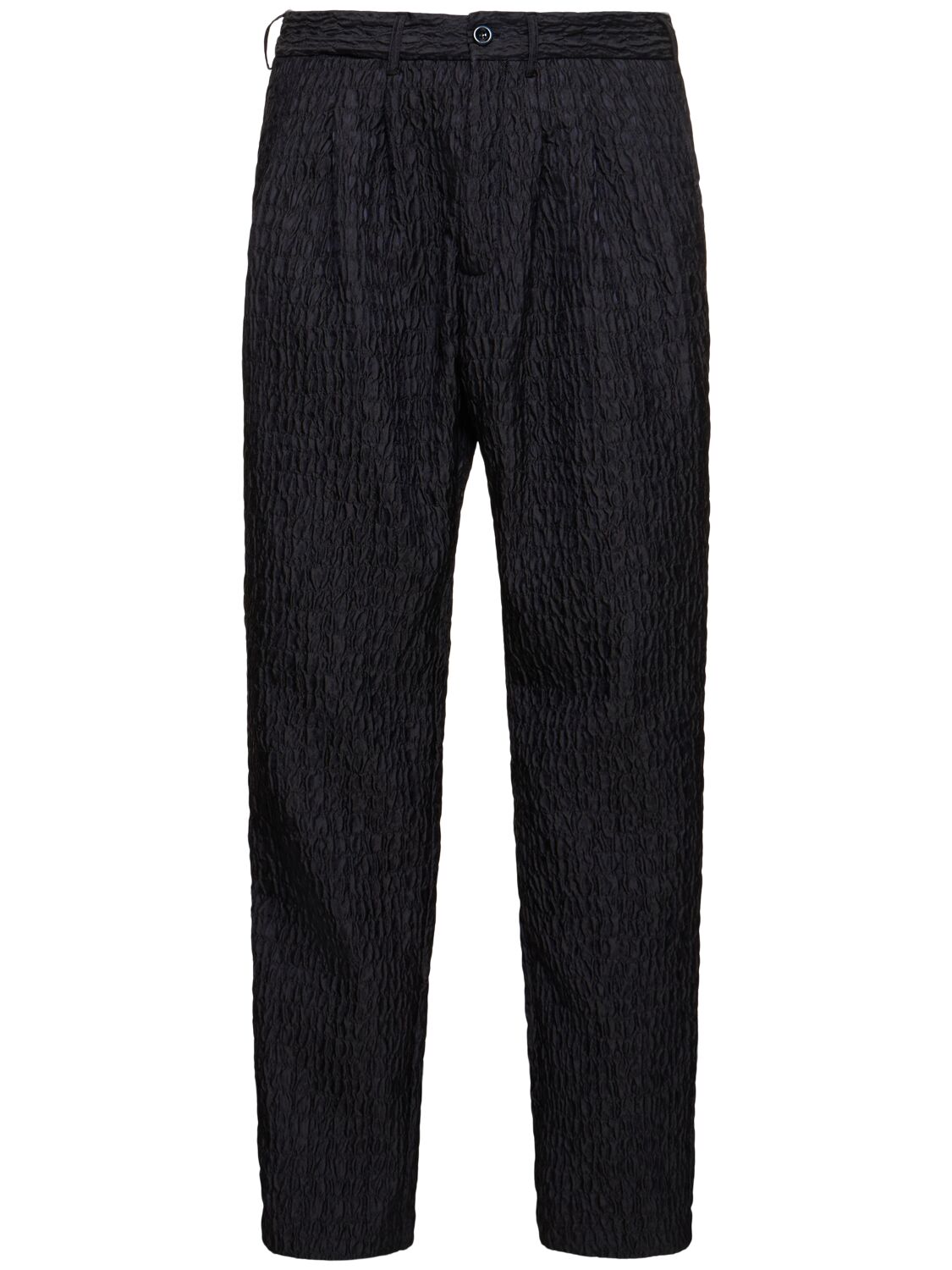 Image of Triple Pleat Silk Croc Jacquard Pants