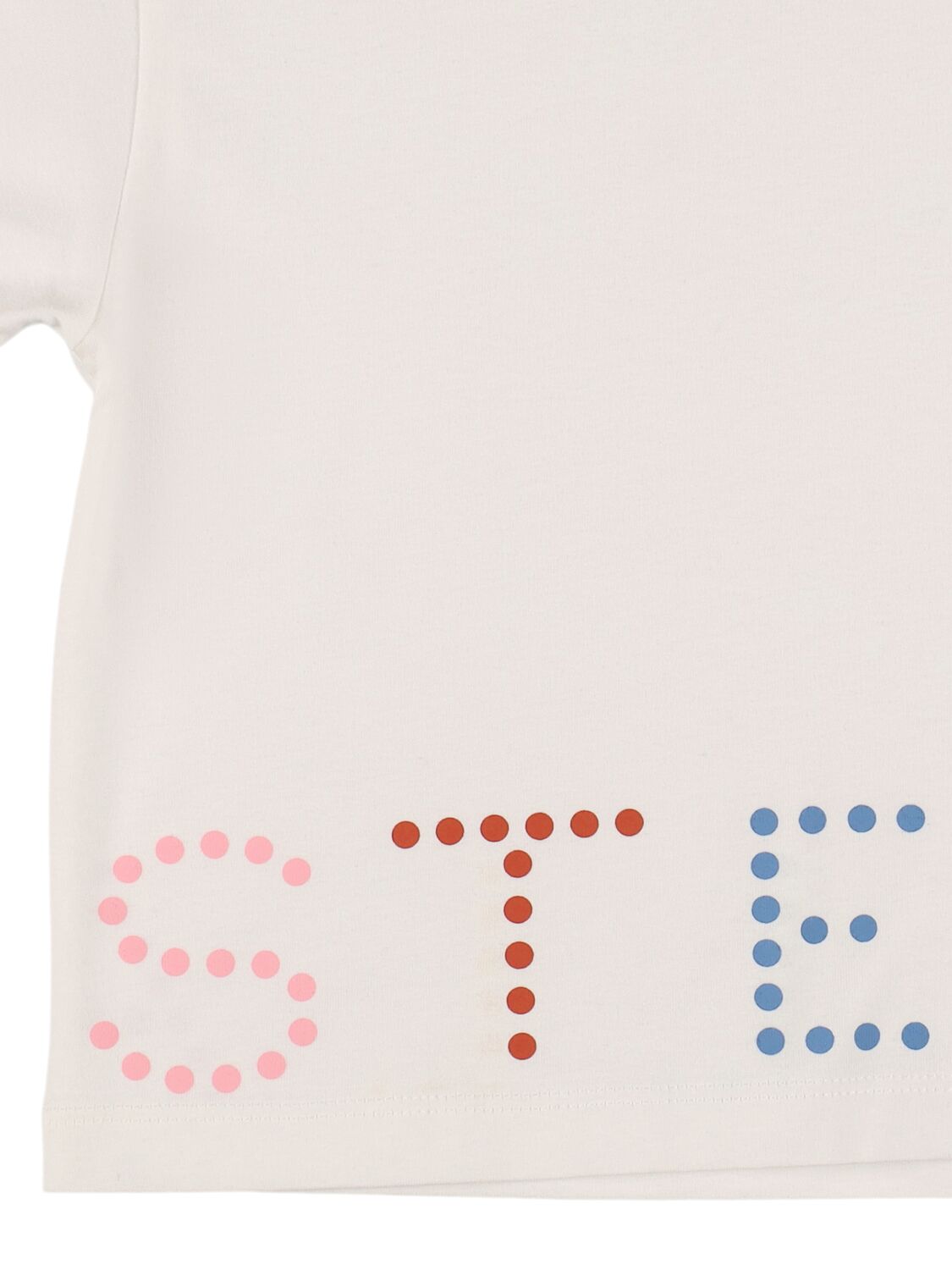 Shop Stella Mccartney Printed Cotton Jersey T-shirt In White