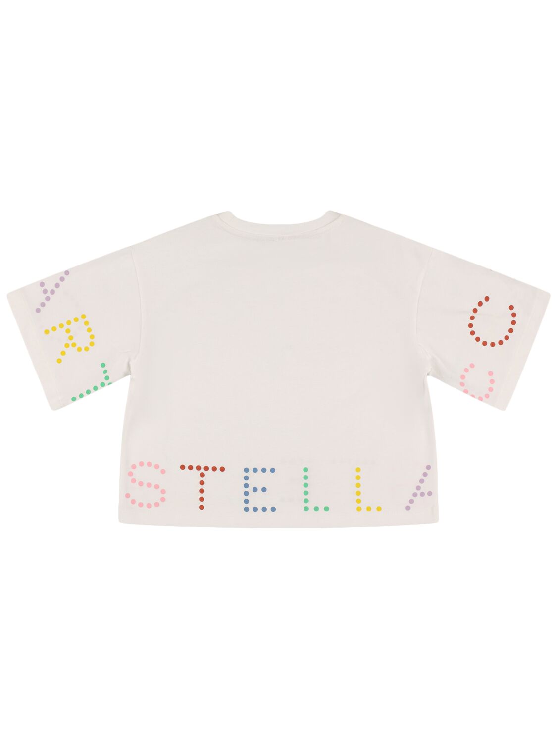 Shop Stella Mccartney Printed Cotton Jersey T-shirt In White