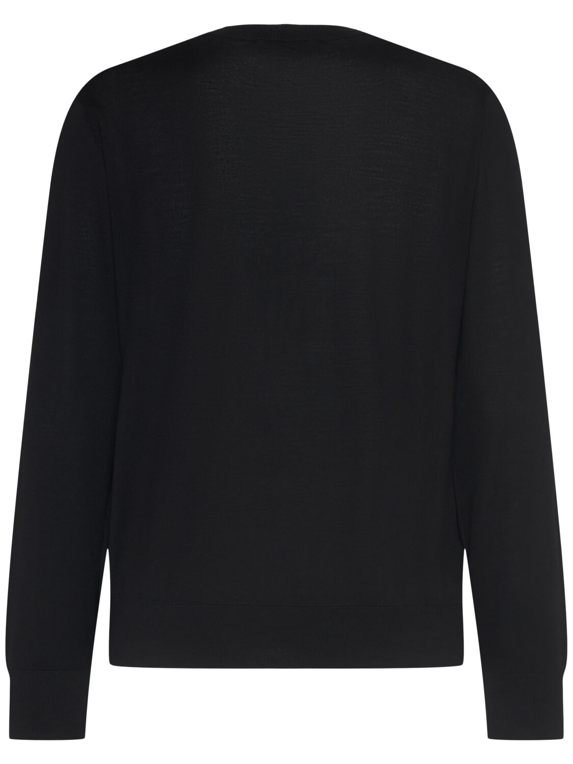 Shop Dsquared2 Monogram Wool Crewneck Sweater In Black