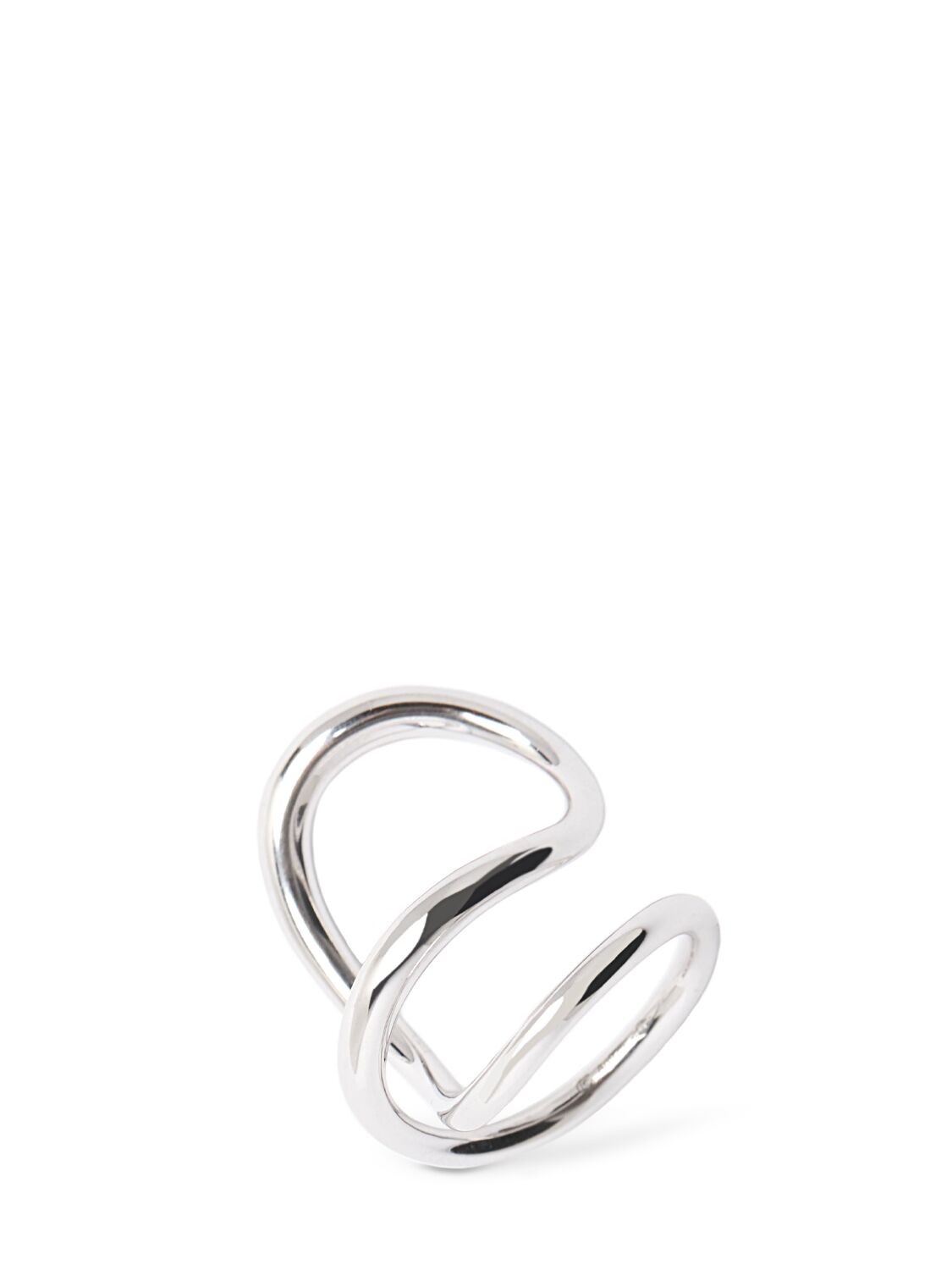 Charlotte Chesnais Bag Ribbon Silver Ring In 银色