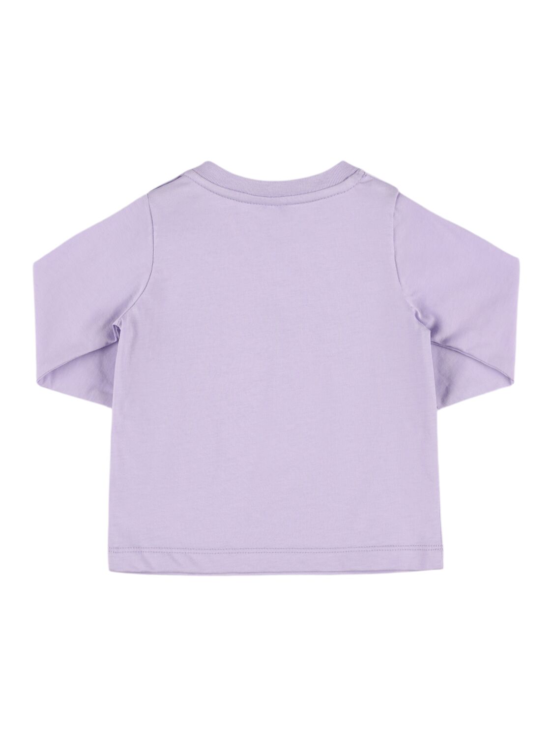 Shop Stella Mccartney Printed Cotton Jersey T-shirt In Light Purple