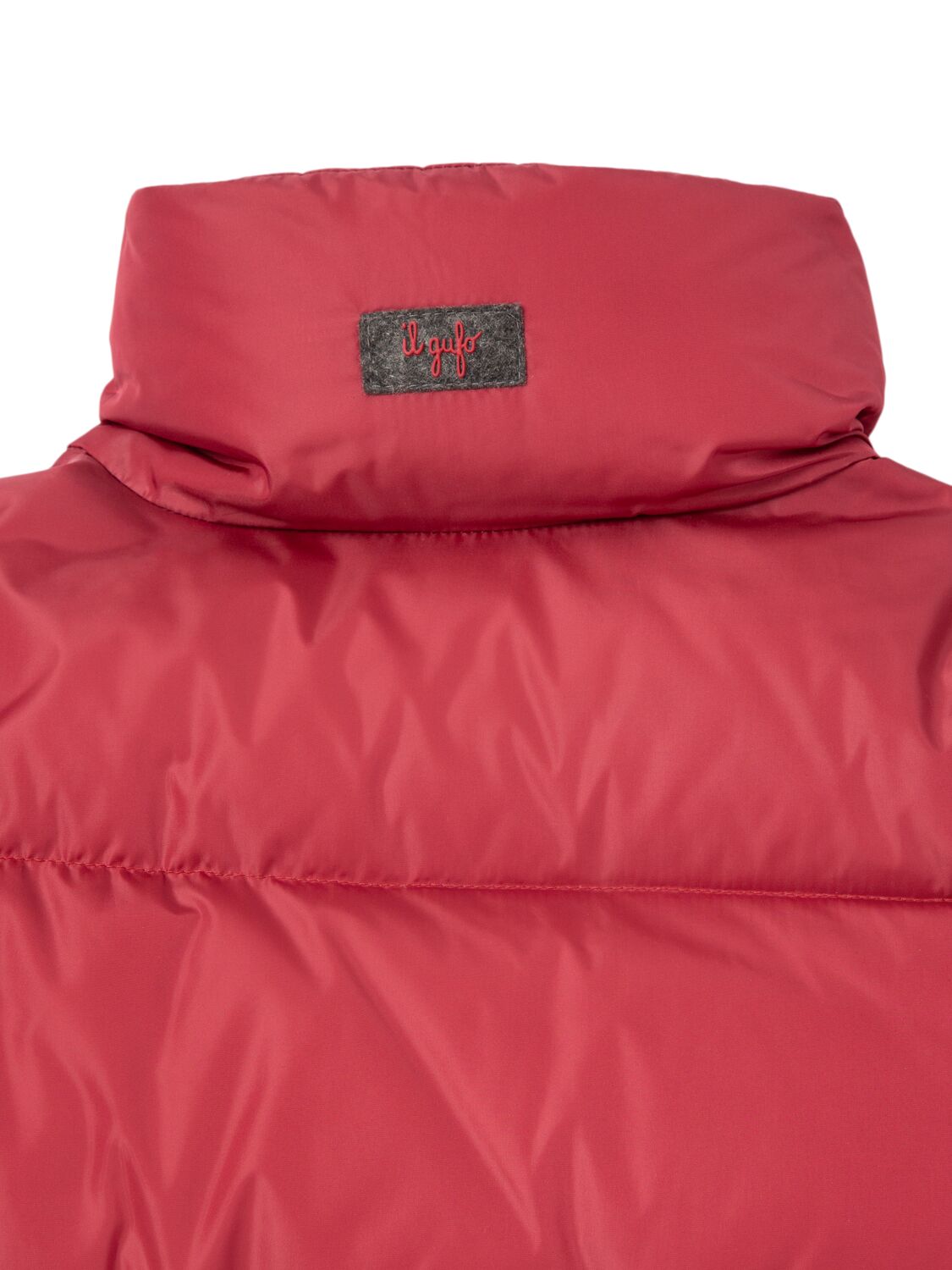 Shop Il Gufo Hooded Nylon Down Jacket In Red