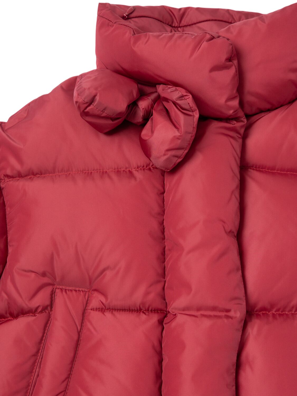 Shop Il Gufo Hooded Nylon Down Jacket In Red