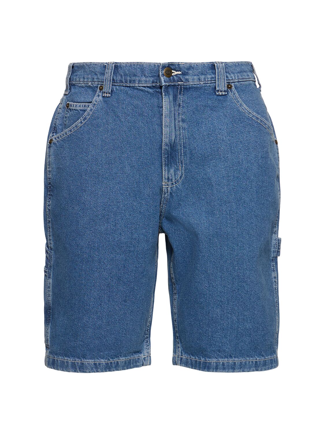 Shop Dickies Garyville Cotton Denim Shorts In Classic Blue