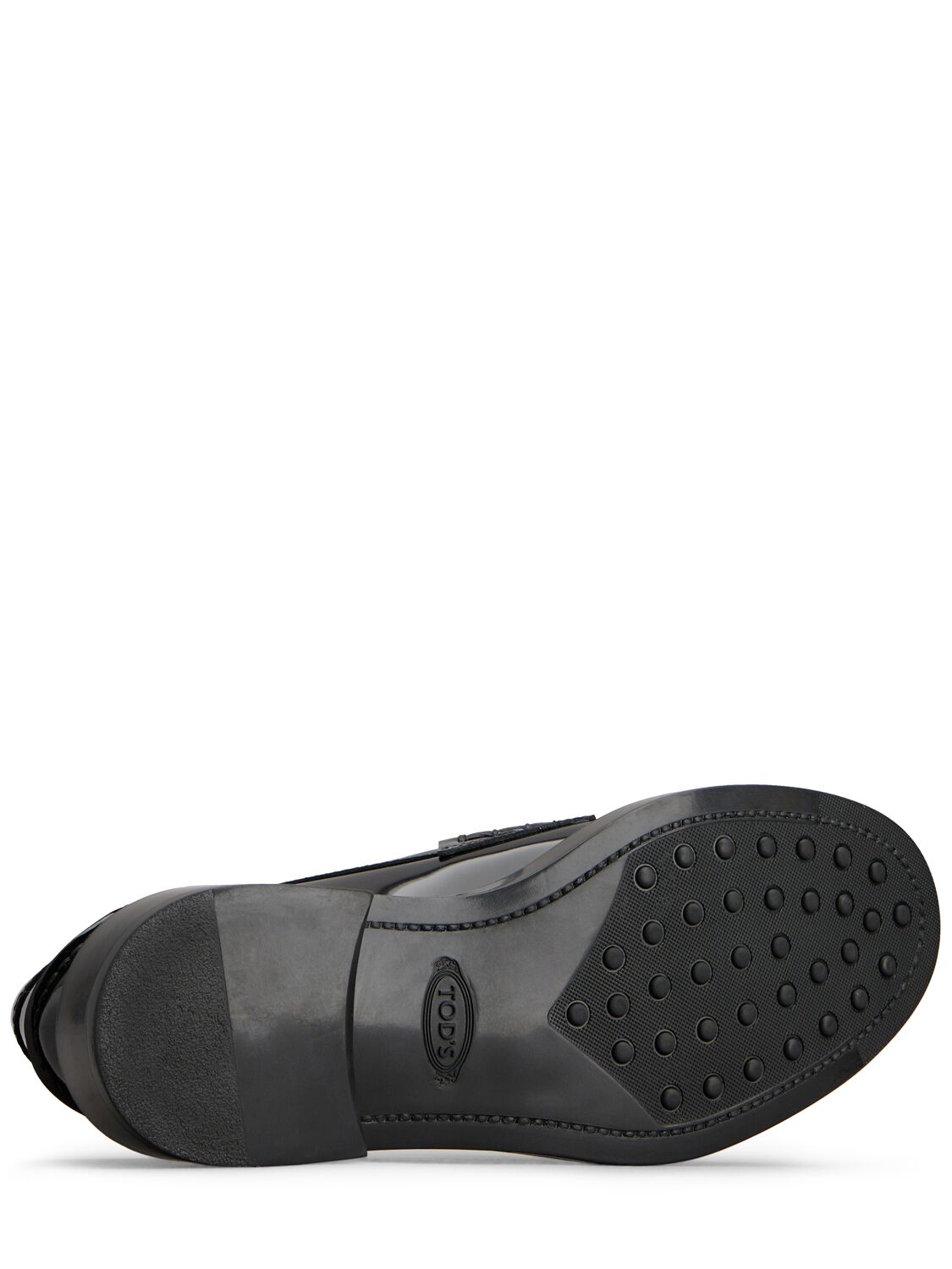 Tod's 25mm Patent Leather Loafers In Black
