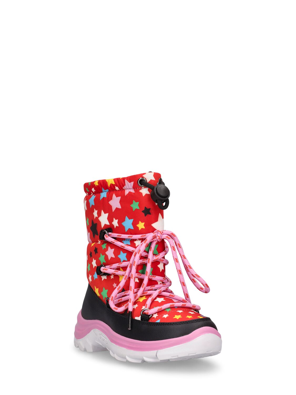 Shop Stella Mccartney Printed Poly Snow Boots In Red/multi