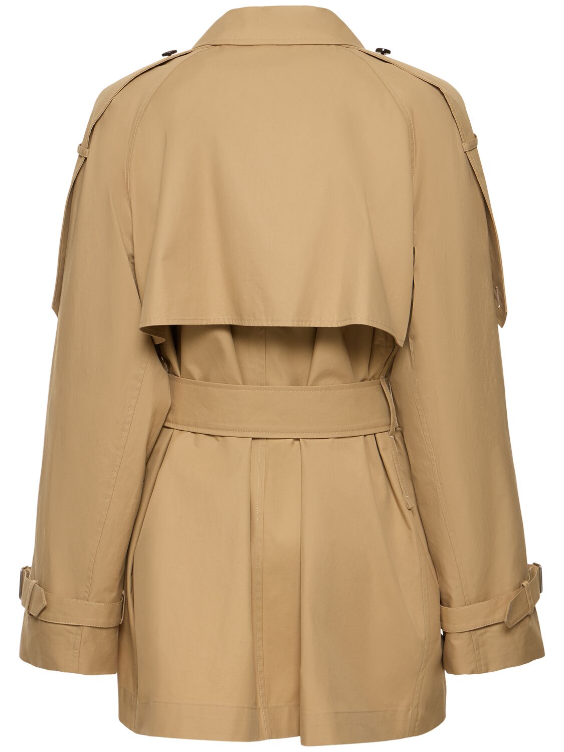 Shop Burberry Double Breast Gabardine Trench Coat In Beige