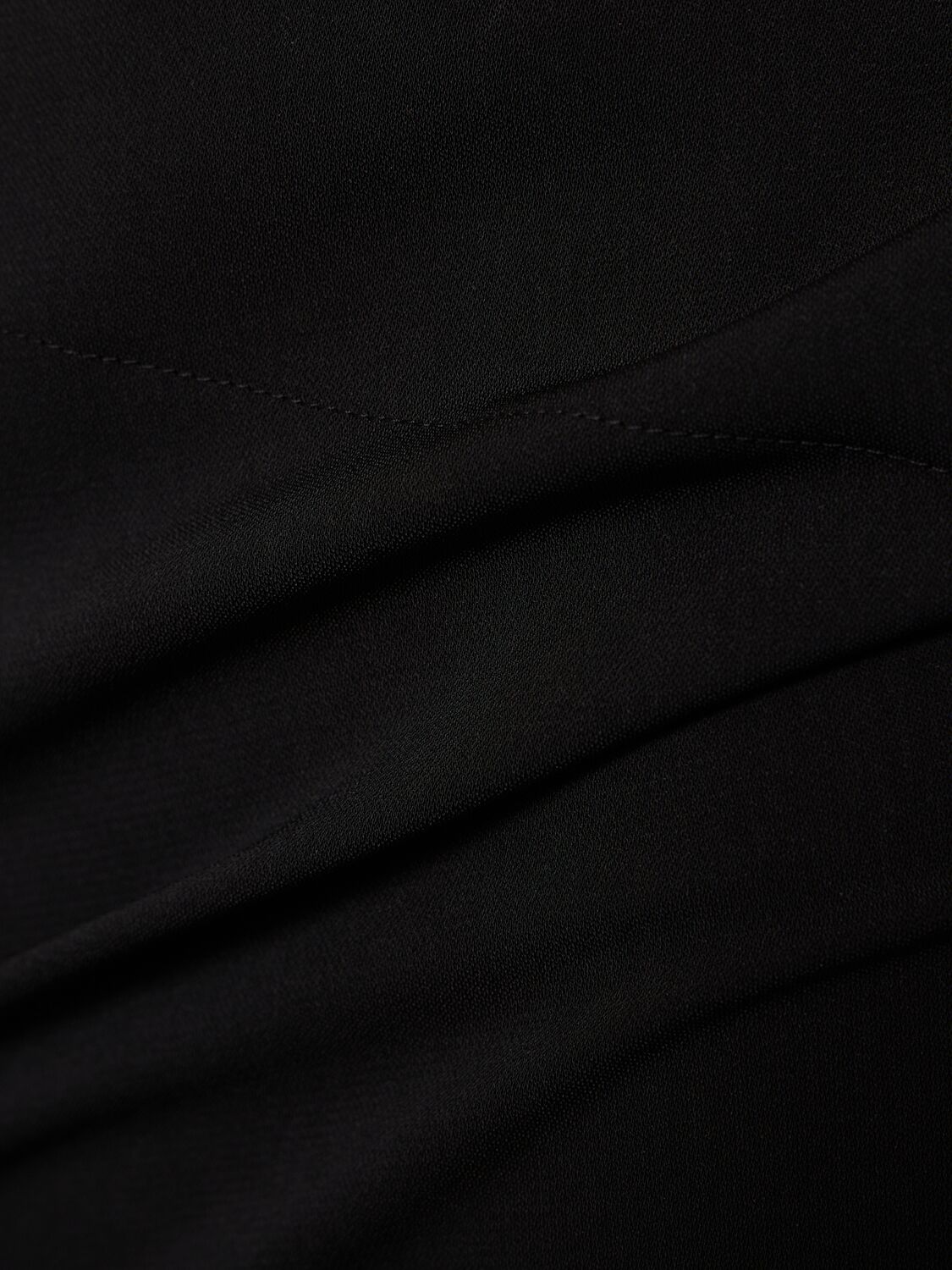 Shop Andreädamo Technical Split Midi Skirt In 黑色
