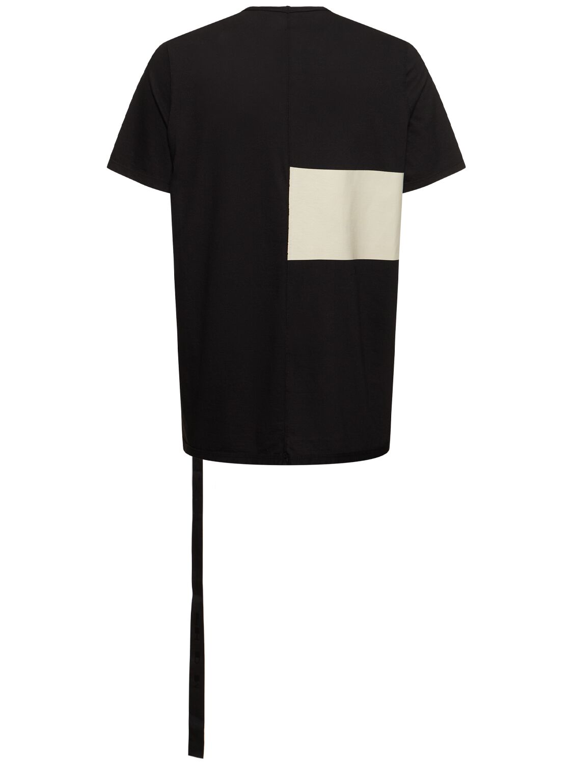 Shop Rick Owens Drkshdw Level T Printed Cotton T-shirt In Black,pearl