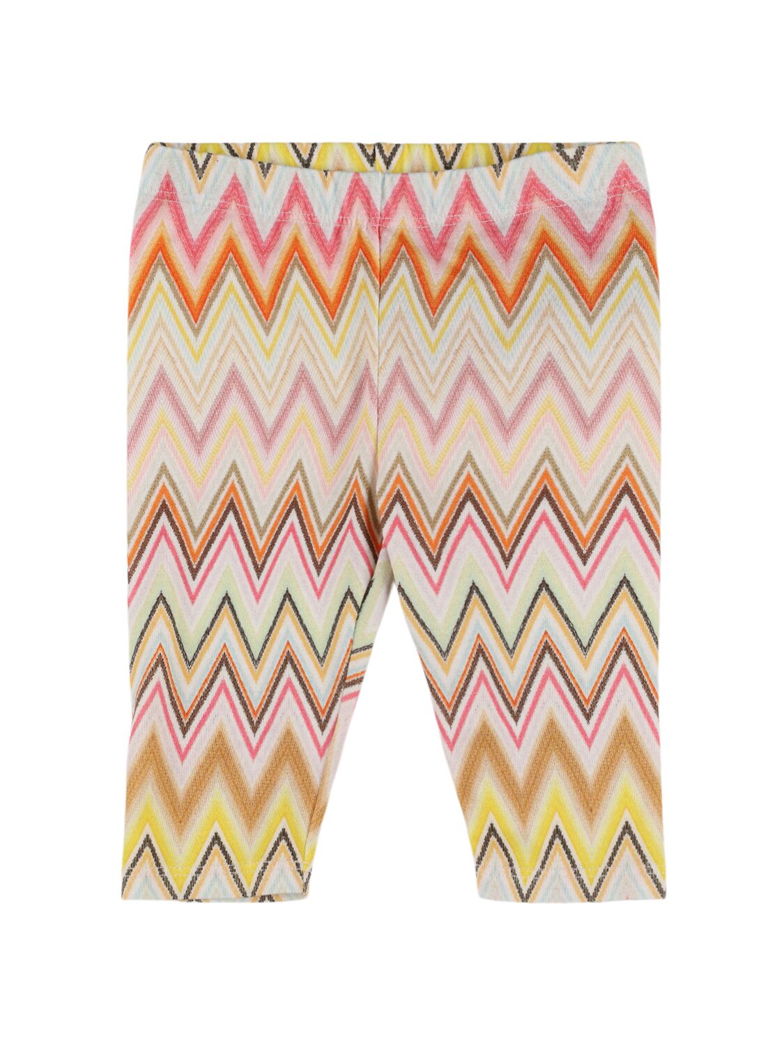 Missoni Printed Cotton Jersey Leggings In Multicolor